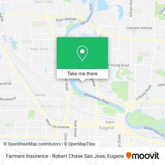 Farmers Insurance - Robert Chase San Jose map