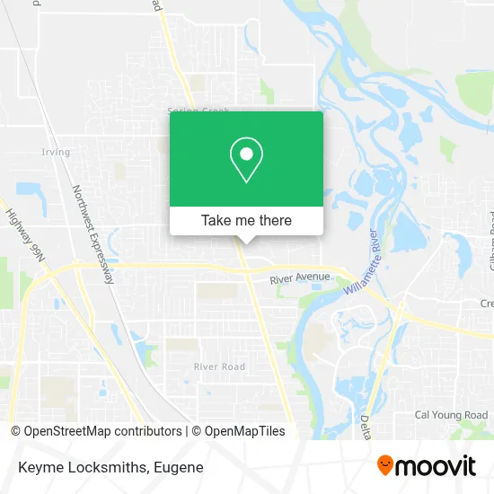 Keyme Locksmiths map