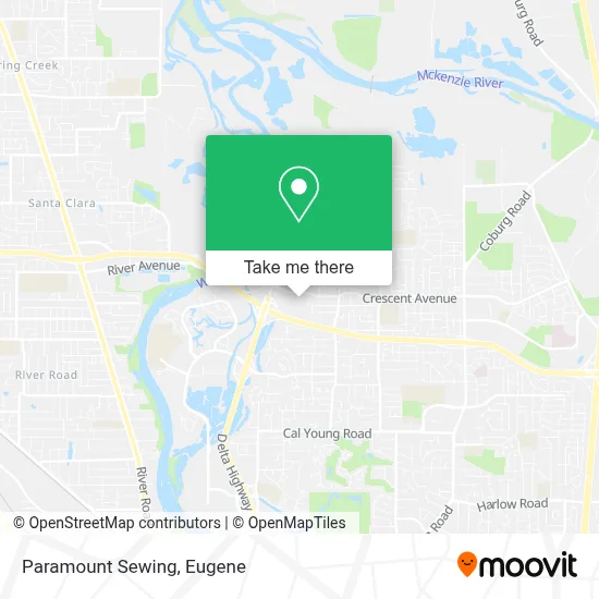 Paramount Sewing map
