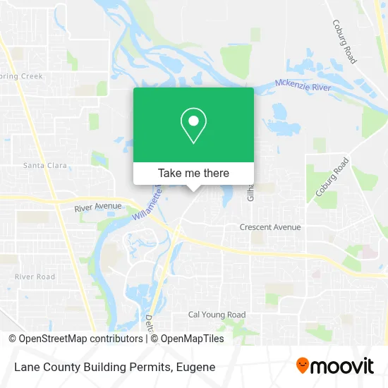 Lane County Building Permits map