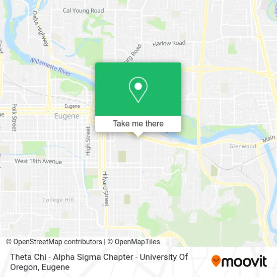 Theta Chi - Alpha Sigma Chapter - University Of Oregon map