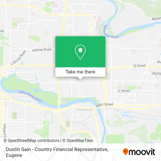 Dustin Sain - Country Financial Representative map