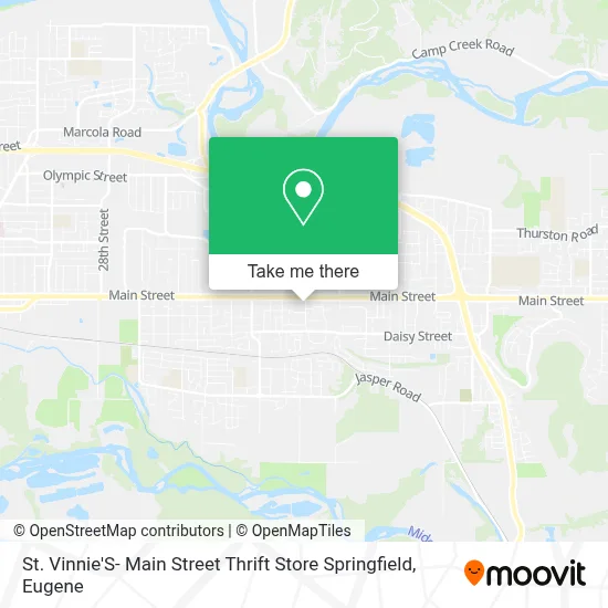 St. Vinnie'S- Main Street Thrift Store Springfield map