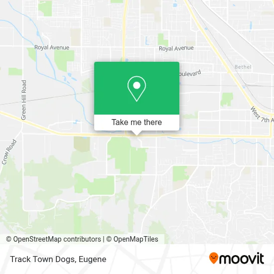 Track Town Dogs map