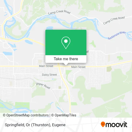Springfield, Or (Thurston) map