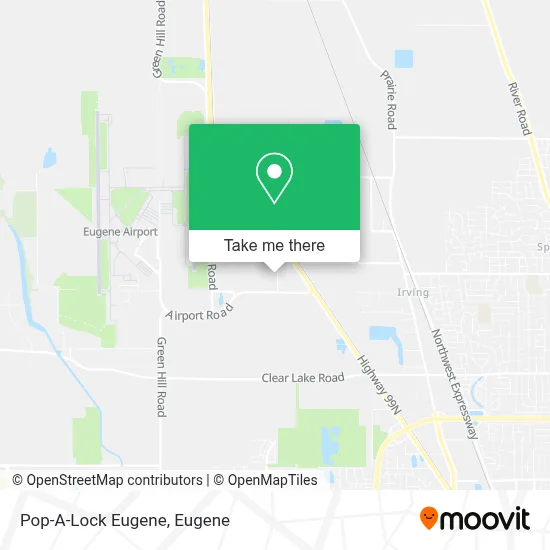 Pop-A-Lock Eugene map