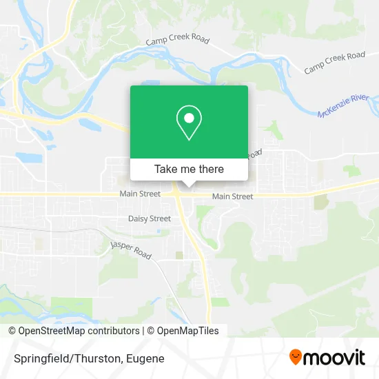 Springfield/Thurston map