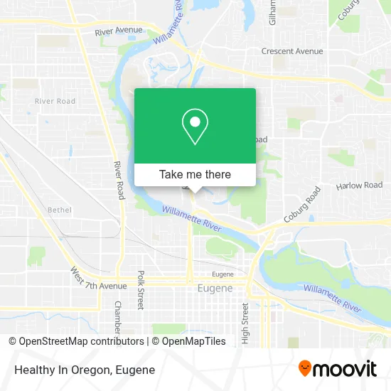 Healthy In Oregon map
