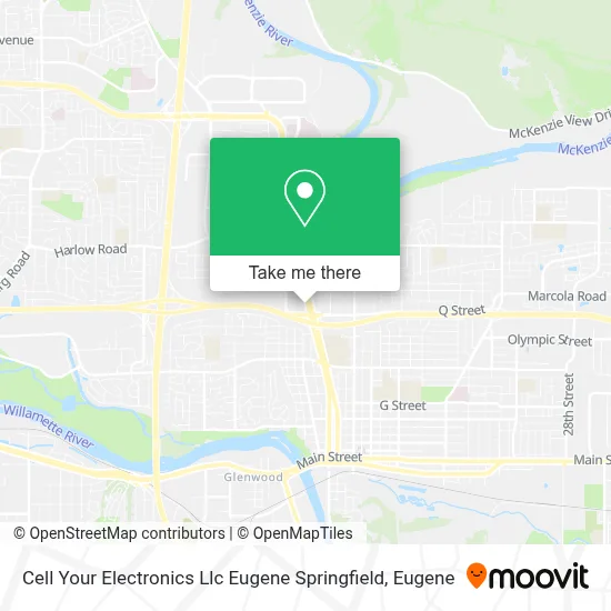 Cell Your Electronics Llc Eugene Springfield map