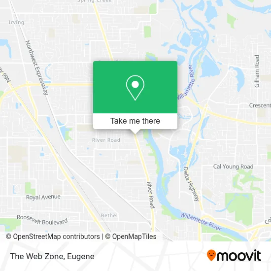 The Web Zone map