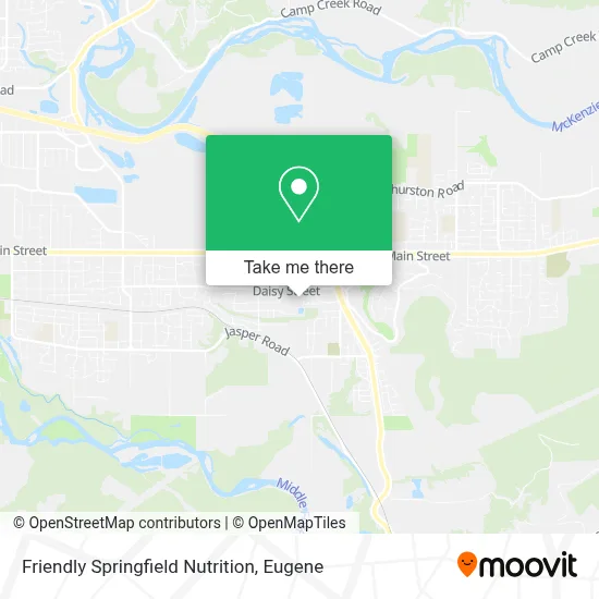 Friendly Springfield Nutrition map