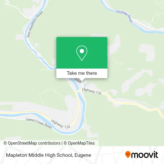 Mapleton Middle High School map