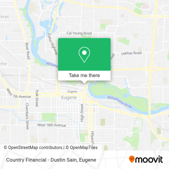 Country Financial - Dustin Sain map