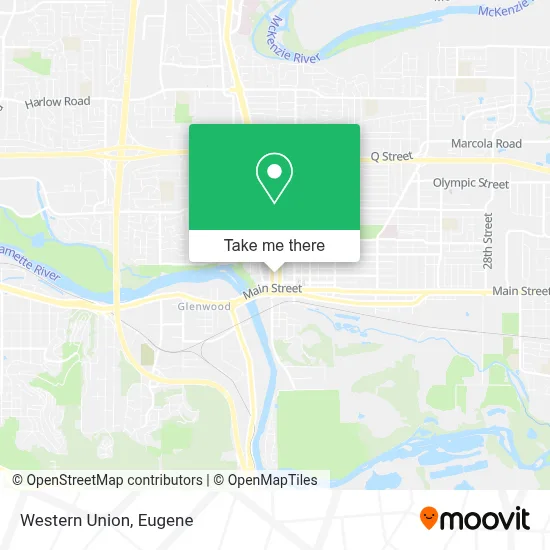 Western Union map
