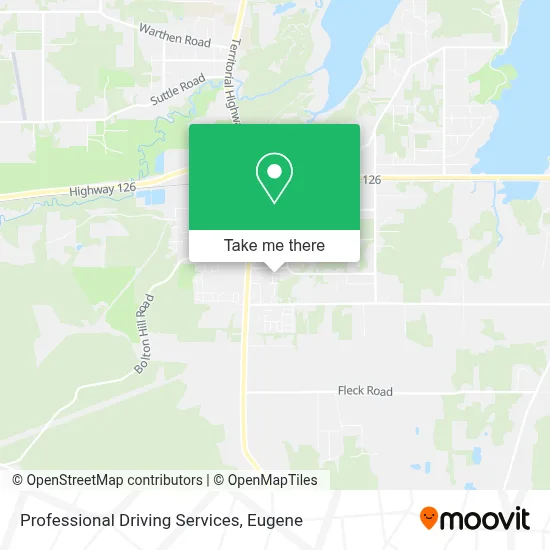 Professional Driving Services map