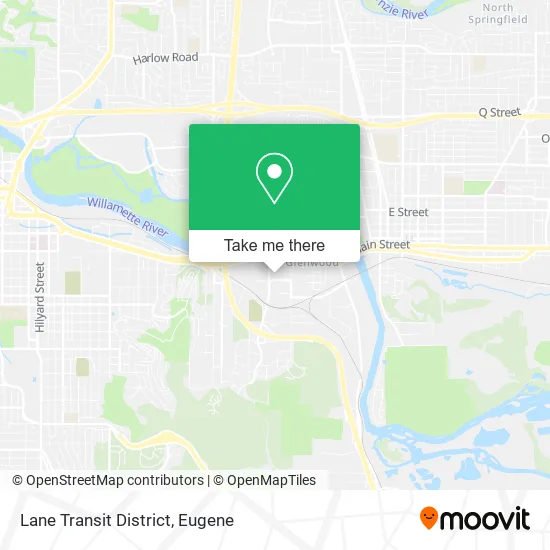 Lane Transit District map