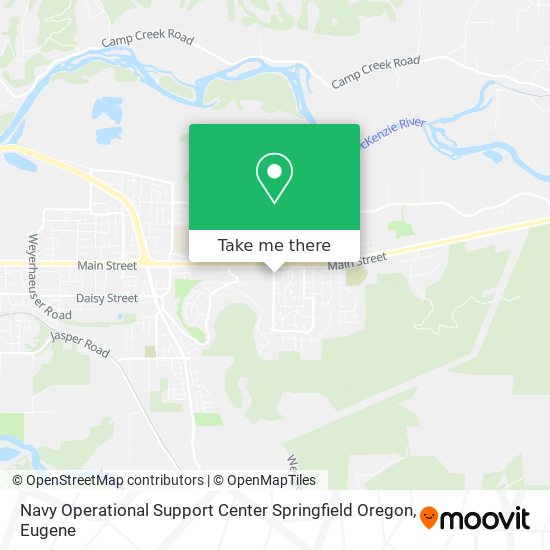 Navy Operational Support Center Springfield Oregon map