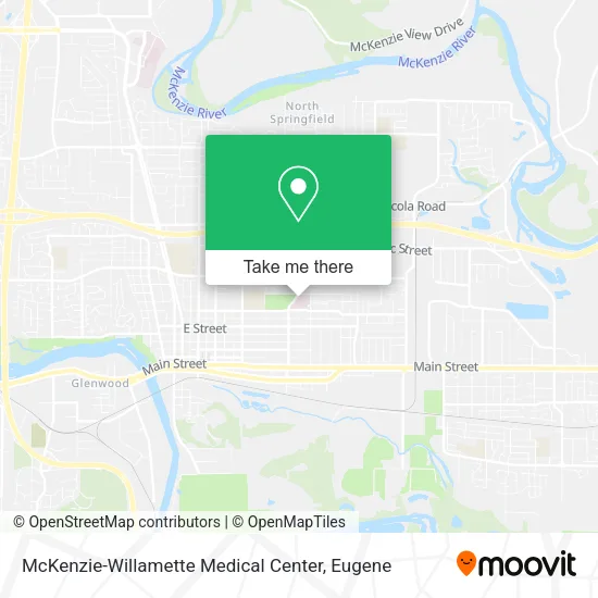 McKenzie-Willamette Medical Center map