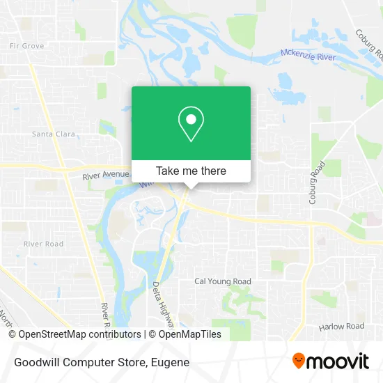 Mapa de Goodwill Computer Store