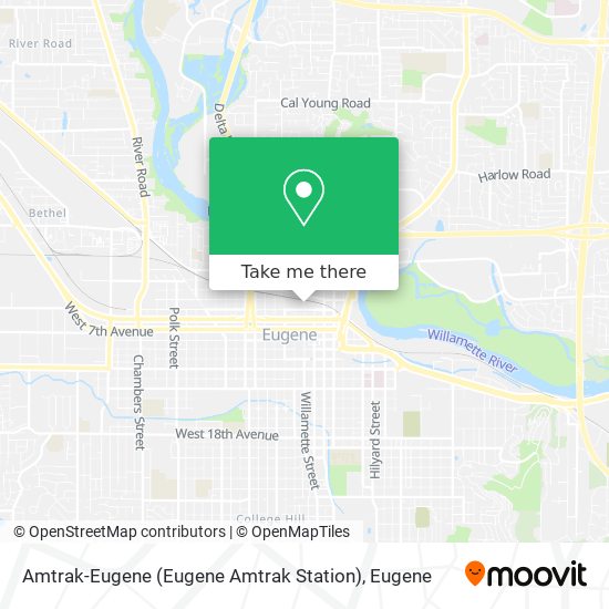 Amtrak-Eugene (Eugene Amtrak Station) map