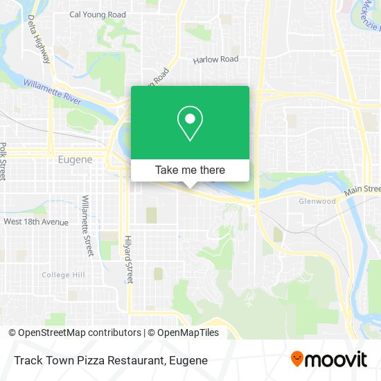 Track Town Pizza Restaurant map