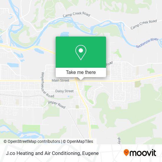 J.co Heating and Air Conditioning map