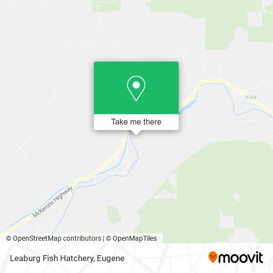 Leaburg Fish Hatchery map