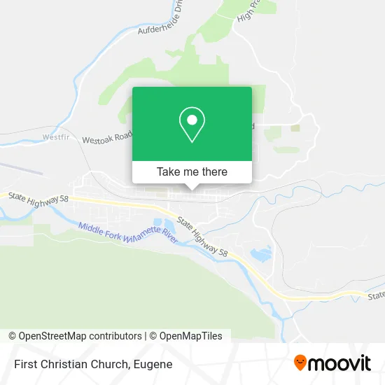 First Christian Church map