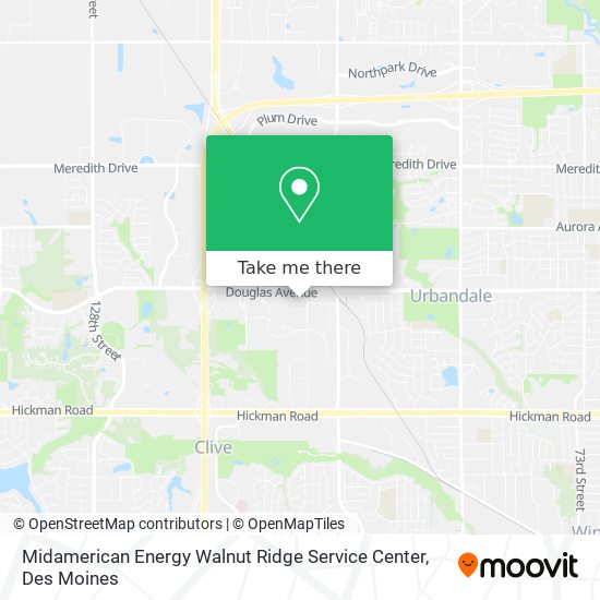 Mapa de Midamerican Energy Walnut Ridge Service Center