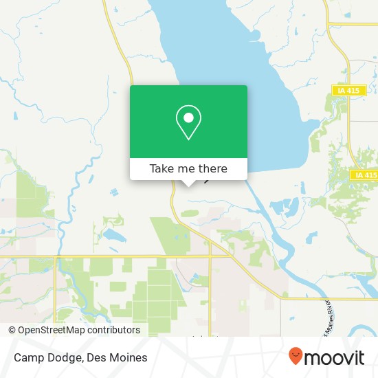 Camp Dodge map