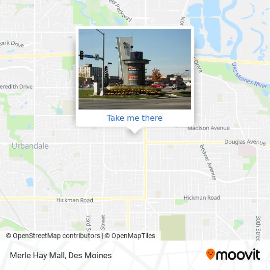 Mapa de Merle Hay Mall