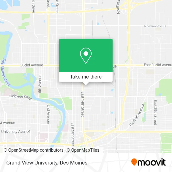 Grand View University map