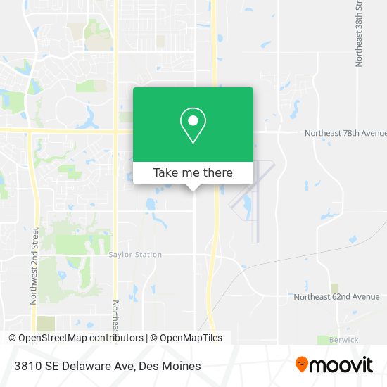 3810 SE Delaware Ave map