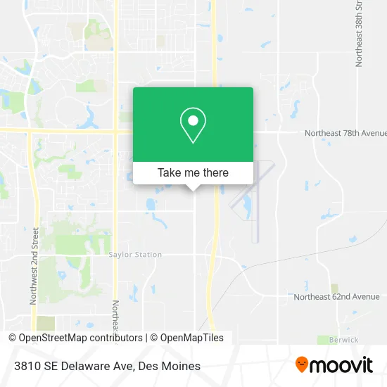 3810 SE Delaware Ave map