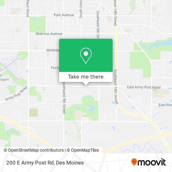 200 E Army Post Rd map