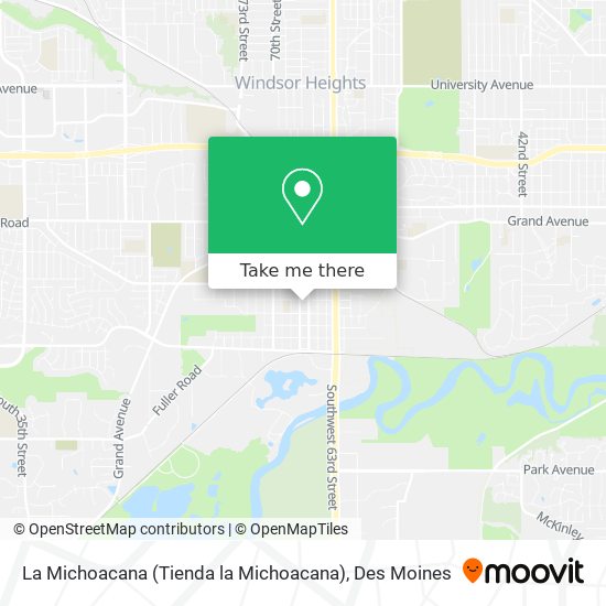La Michoacana (Tienda la Michoacana) map