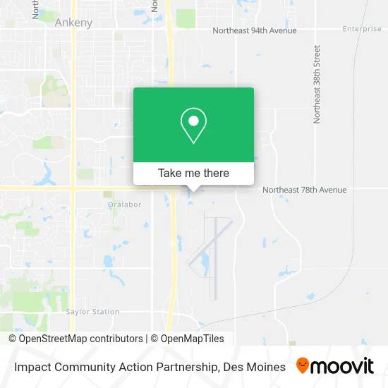 Impact Community Action Partnership map
