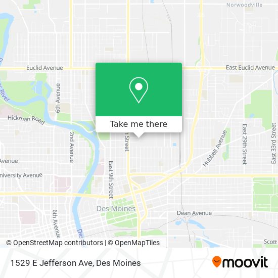 1529 E Jefferson Ave map