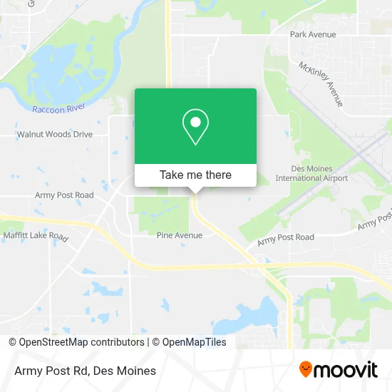 Army Post Rd map