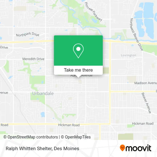 Ralph Whitten Shelter map