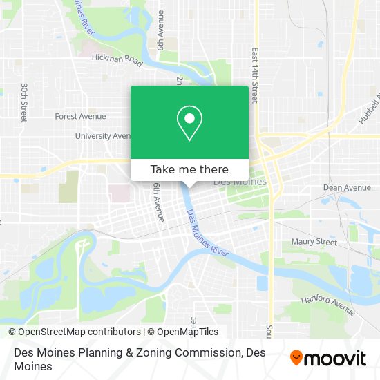 Mapa de Des Moines Planning & Zoning Commission