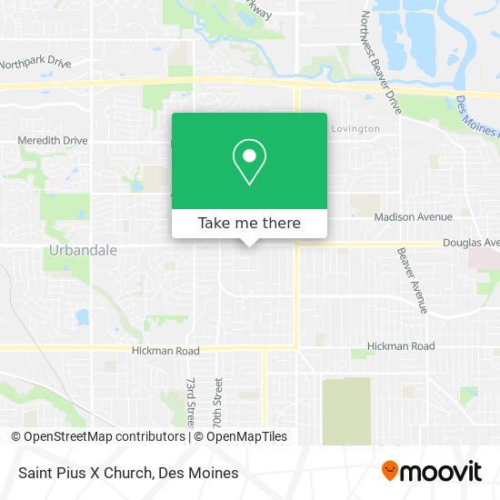 Mapa de Saint Pius X Church
