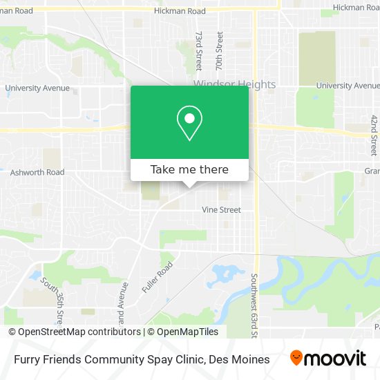 Mapa de Furry Friends Community Spay Clinic