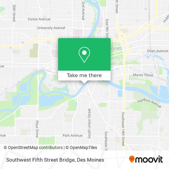 Mapa de Southwest Fifth Street Bridge