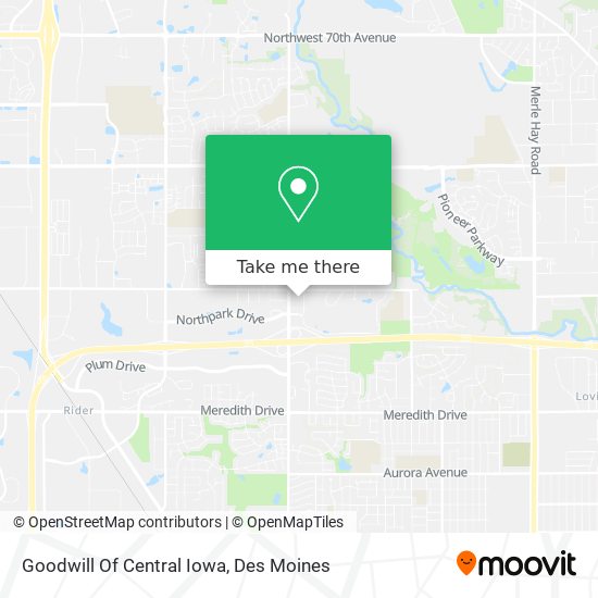 Mapa de Goodwill Of Central Iowa