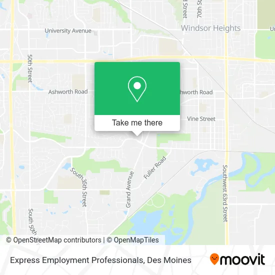 Express Employment Professionals map