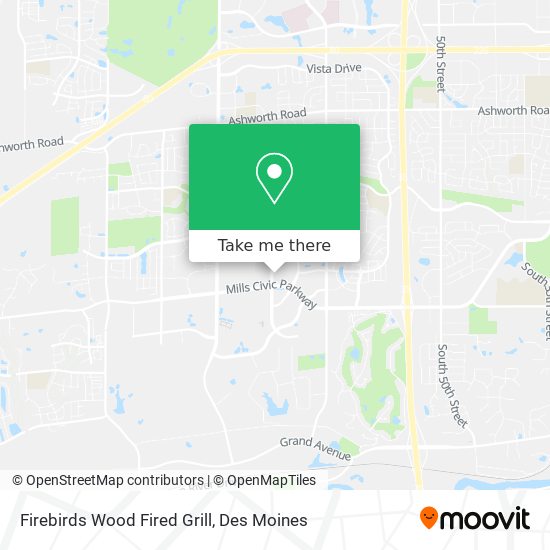 Mapa de Firebirds Wood Fired Grill