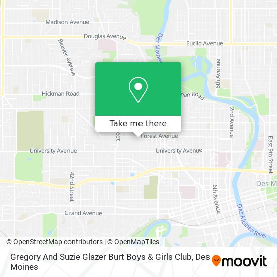 Gregory And Suzie Glazer Burt Boys & Girls Club map