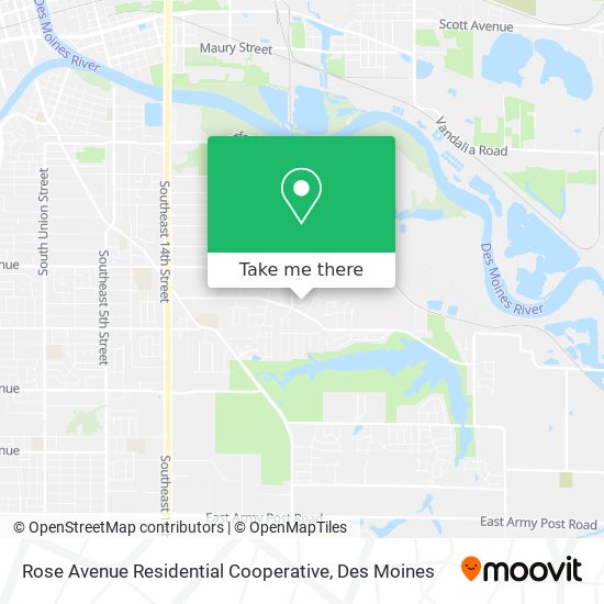 Rose Avenue Residential Cooperative map