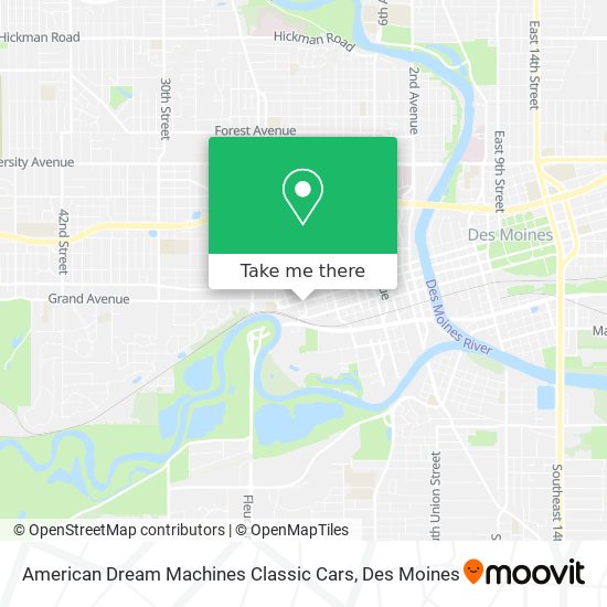 Mapa de American Dream Machines Classic Cars